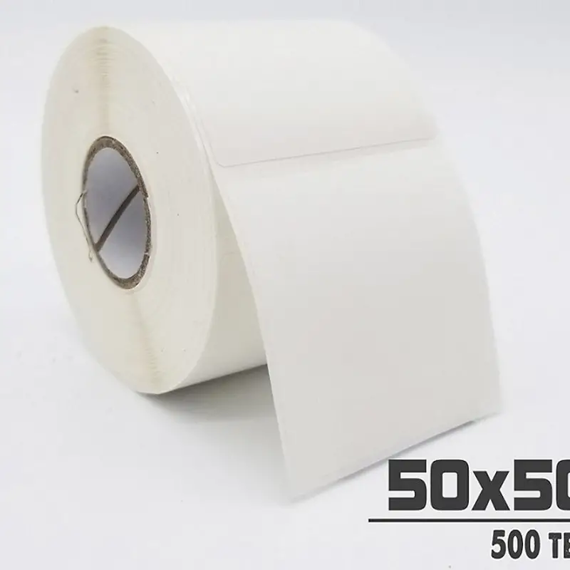 Giấy in tem nhiệt 50×50 Giấy in tem nhiệt 50×50