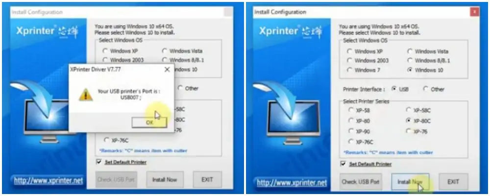Máy in hoá đơn Xprinter K200U (USB) Hướng dẫn cài đặt driver máy in Xprinter K200U