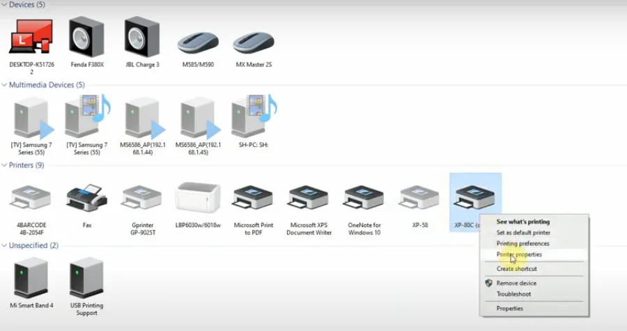 Máy in hoá đơn Xprinter K200U (USB) Hướng dẫn cài đặt driver máy in Xprinter K200U